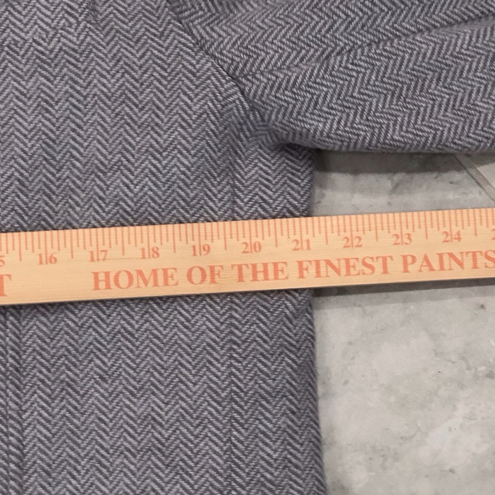 The Territory Ahead Tweed Sport Coat Mens L Herringbone Elbow Patch Flannel - Picture 11 of 12